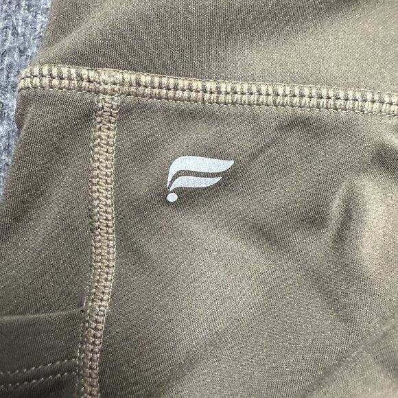 Fabletics Motion 365 Leggings Women's Small/Medium (no tag) Green Ankle Pockets - Picture 4 of 7